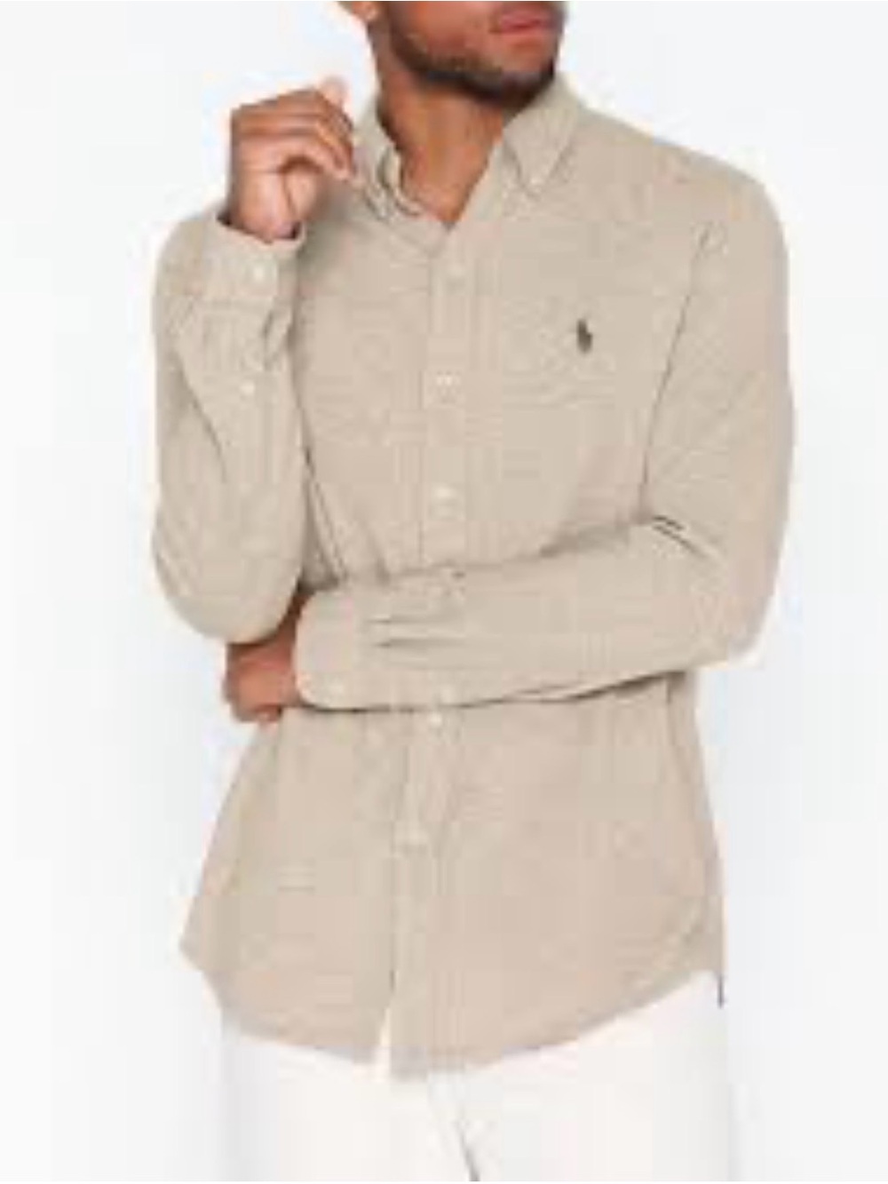 Ralph Lauren Beige Button-Down Shirt